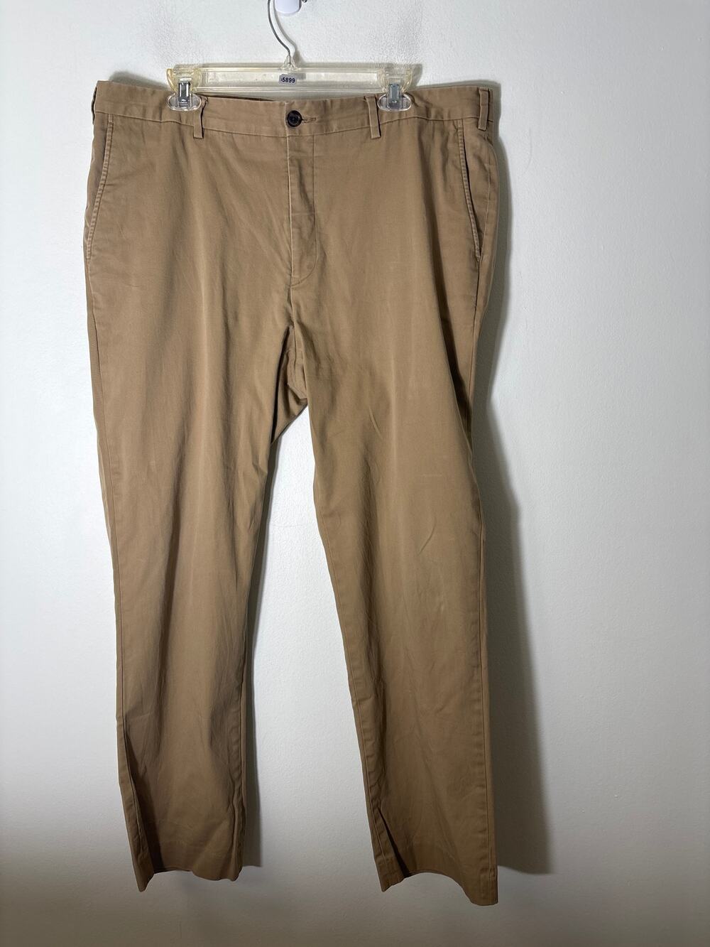 Men's Hart Schaffner Marx Tan Flat Front Chinos Sz 40x32